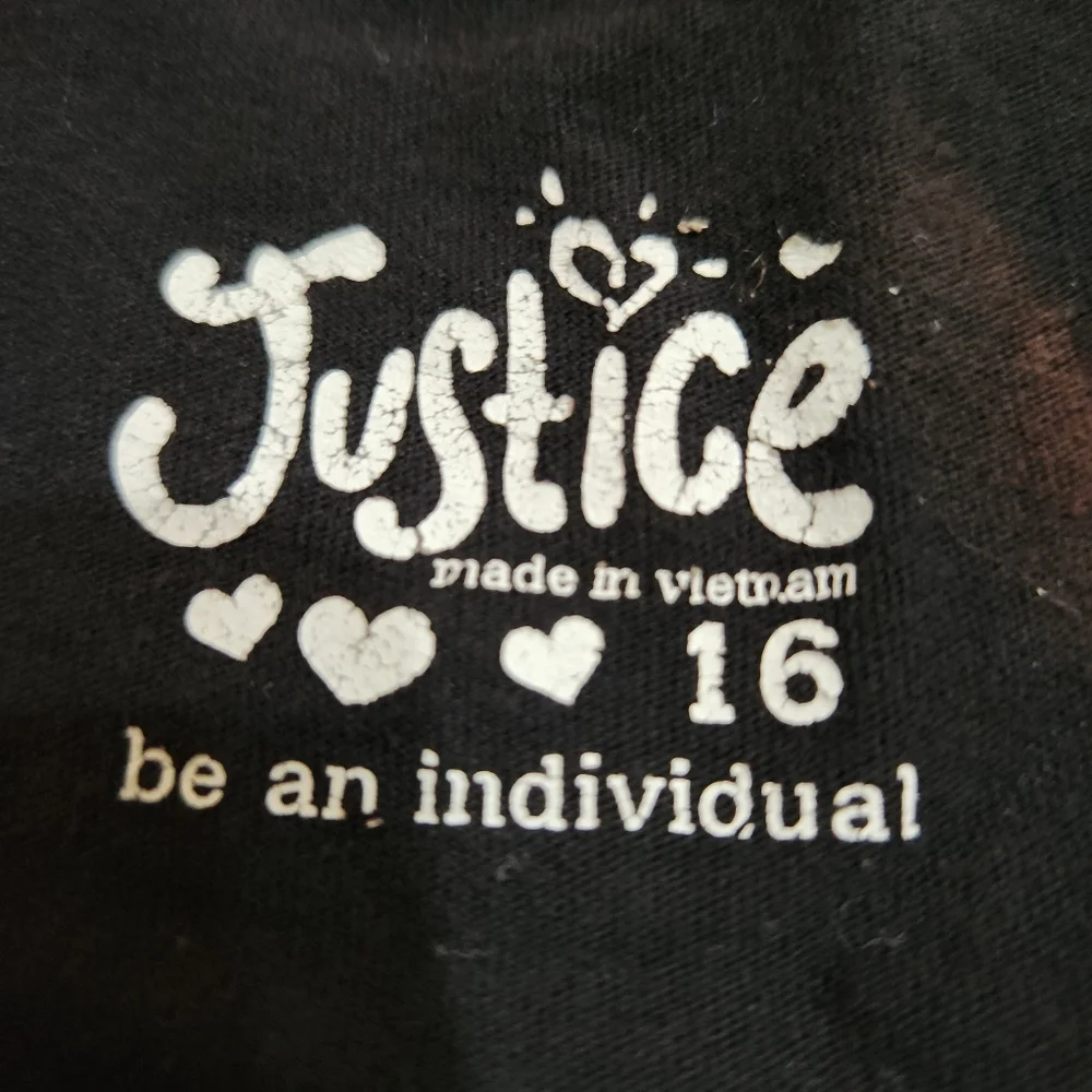 Justice girls T-shirt size 16